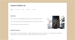 Desktop Screenshot of jackhopkinswildlife.com